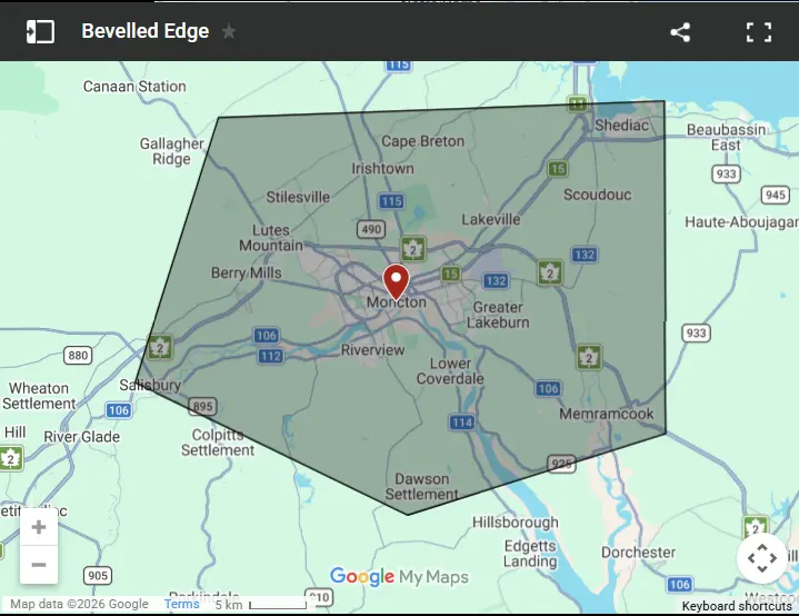 Bevelled Edge Carpentry Map Bevelled Edge Carpentry Map